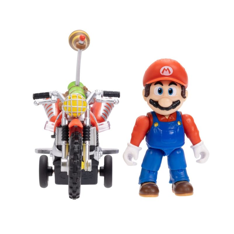 Super Mario Galaxy Movie Mario With Bike Racer Figure 6cm