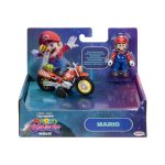 Super Mario Galaxy Movie Mario With Bike Racer Figure 6cm