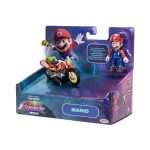 Super Mario Galaxy Movie Mario With Bike Racer Figure 6cm
