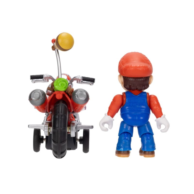Super Mario Galaxy Movie Mario With Bike Racer Figure 6cm
