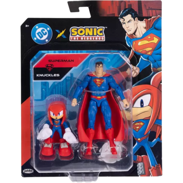 DC Justice League Sonic Knuckles and Superman Action Figure Pack