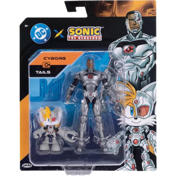 DC Justice League Sonic Tails and Cyborg Action Figure Pack