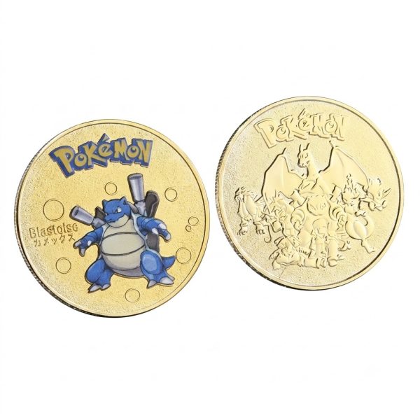 Pokemon Blastoise Gold Coin Rare Collectors Gift
