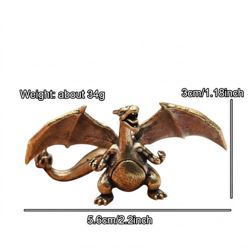 Pokemon Charizard Brass Mini Figure