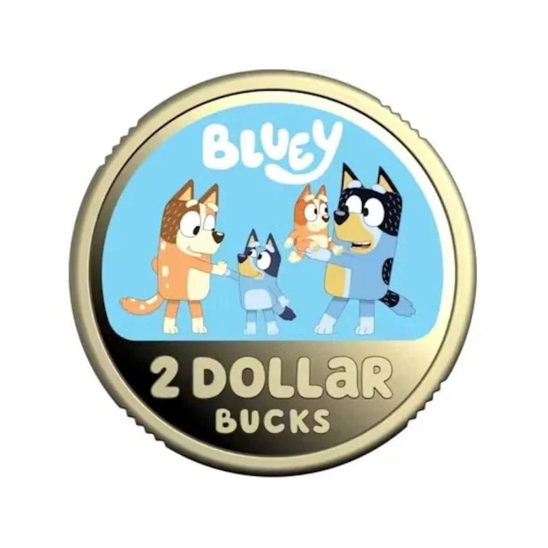 Bluey $2 Two Dollar Coloured Proof Coin Set Collectors Limited Edition