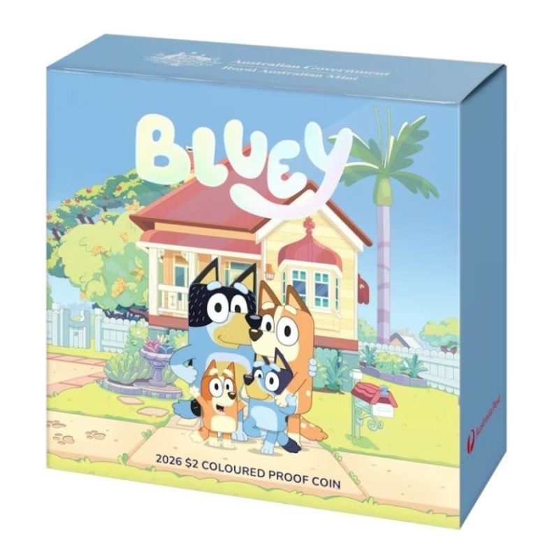 Bluey $2 Two Dollar Coloured Proof Coin Set Collectors Limited Edition