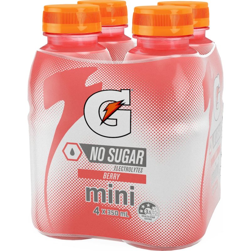 Gatorade Berry Hydrating Sports Drink Mini Bottle 350ml X 4 Pack