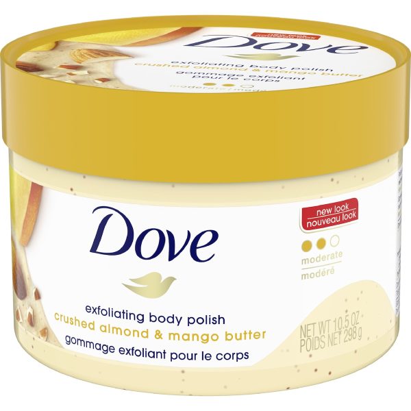 Dove Exfoliating Body Scrub Almond and Mango Butter Cream 298ml