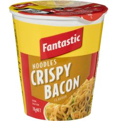 Fantastic Instant Noodles Crispy Bacon Cup 70g X 6 Cups
