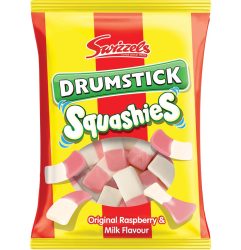 Swizzels Squashies Original Raspberry and Milk Flavour Candy Lollies 160g - UK