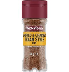 Masterfoods Smoked & Charred Texan Style Rub Smokey BBQ Seasoning 50g