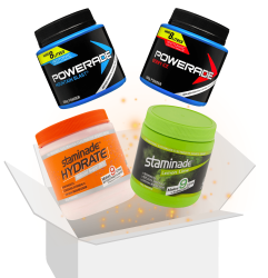 Powerade Staminade Sports Hydration Drink Powder Gift Box Bundle