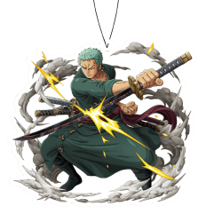 One Piece Roronoa Zoro Apple Car Air Freshener