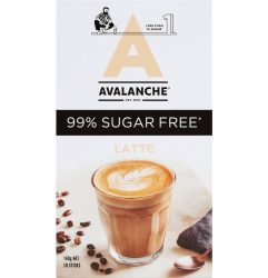 Avalanche Sugar Free Latte Sachets 10 Pack