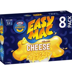 Kraft Easy Mac and Cheese Macaroni Pasta Classic Box 8 Pack 560g