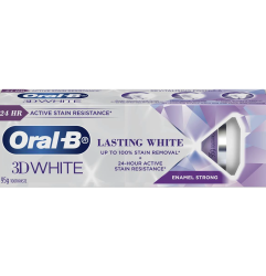 Oral B 3D White Long Lasting Whitening Toothpaste Stain Removal 110g