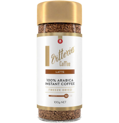 Vittoria Latte Classic Freeze Dried Arabica Instant Coffee Jar 100g