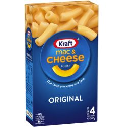Kraft Mac and Cheese Macaroni Pasta Original Box 4 Pack 205g