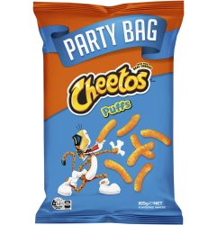 Cheetos Cheese Puffs Chips Snacks Pack Party Bag 165g