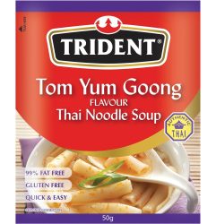 Trident Tom Yum Goong Flavour Thai Noodle Soup Pack 50g X 5 Packs