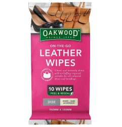 Oakwood Leather Wipes 10 Pack