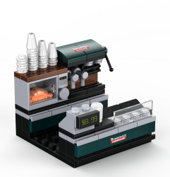 Bunnings Warehouse Building Blocks Cafe Model Toy Figure for Kids