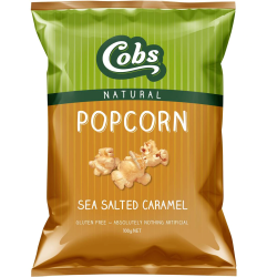 Cobs Popcorn Sea Salt Caramel Flavour Gluten Free 110g