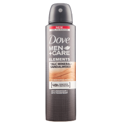 Dove Men Care Talc Mineral Sandalwood Antiperspirant Deodorant Spray 150ml