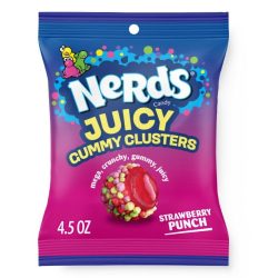 Nerds Juicy Gummy Clusters Strawberry Punch 128g