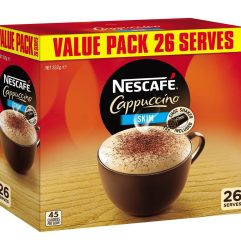 Nescafe Coffee Skim Cappuccino Sachets 26 Pack