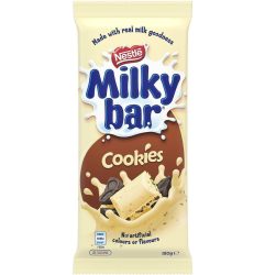 Nestle-Milkybar-Milk-Cookies-180g-White-Chocolate-Block-Milky-Bar-154039589936