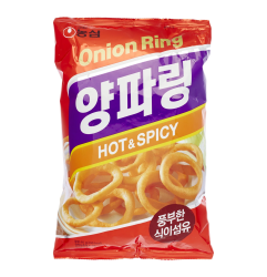 Nongshim Hot and Spicy Onion Rings Crackers Chips Snack Pack 40g X 20 Bags