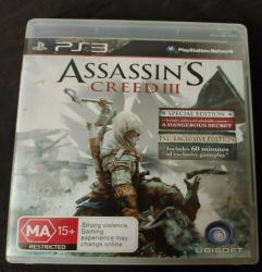 Assassins Creed 3 PS3 Playstation 3 Game
