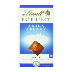 Lindt Excellence Milk Chocolate Extra Creamy 100g block Chocolate Block