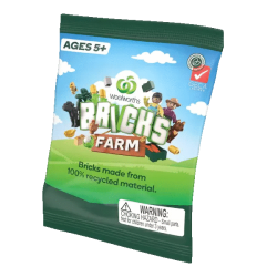 Woolworths Woolies Bricks Farm Figure Unopened Packet Pack Collectables Promotion