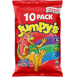 Jumpys Kangaroo Variety Chips Snack 10 Pack