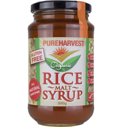 Pure Harvest Organic Rice Malt Syrup All Natural Sweetener 500g