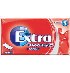 Wrigleys Extra Chewing Gum Strawberry Flavour 14 Pieces X 24 Pack