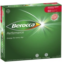 Berocca Energy Vitamin Orange and Mango Effervescent Tablets 60 Pack