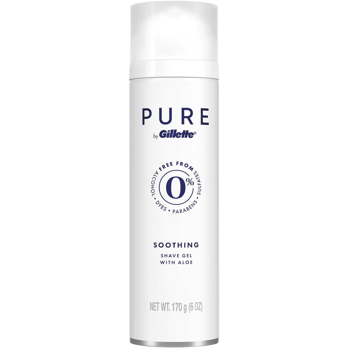 Gillette Shaving Gel Pure with Aloe Vera Soothing 170g