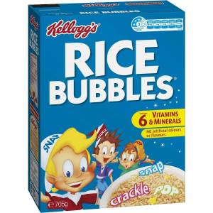 Kelloggs Rice Bubbles Cereal 705g