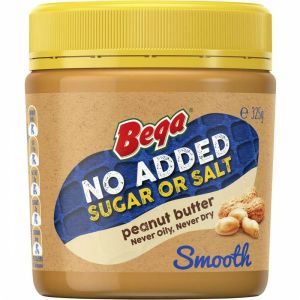Bega Peanut Butter No Added Sugar Or Salt Smooth Spread 325g