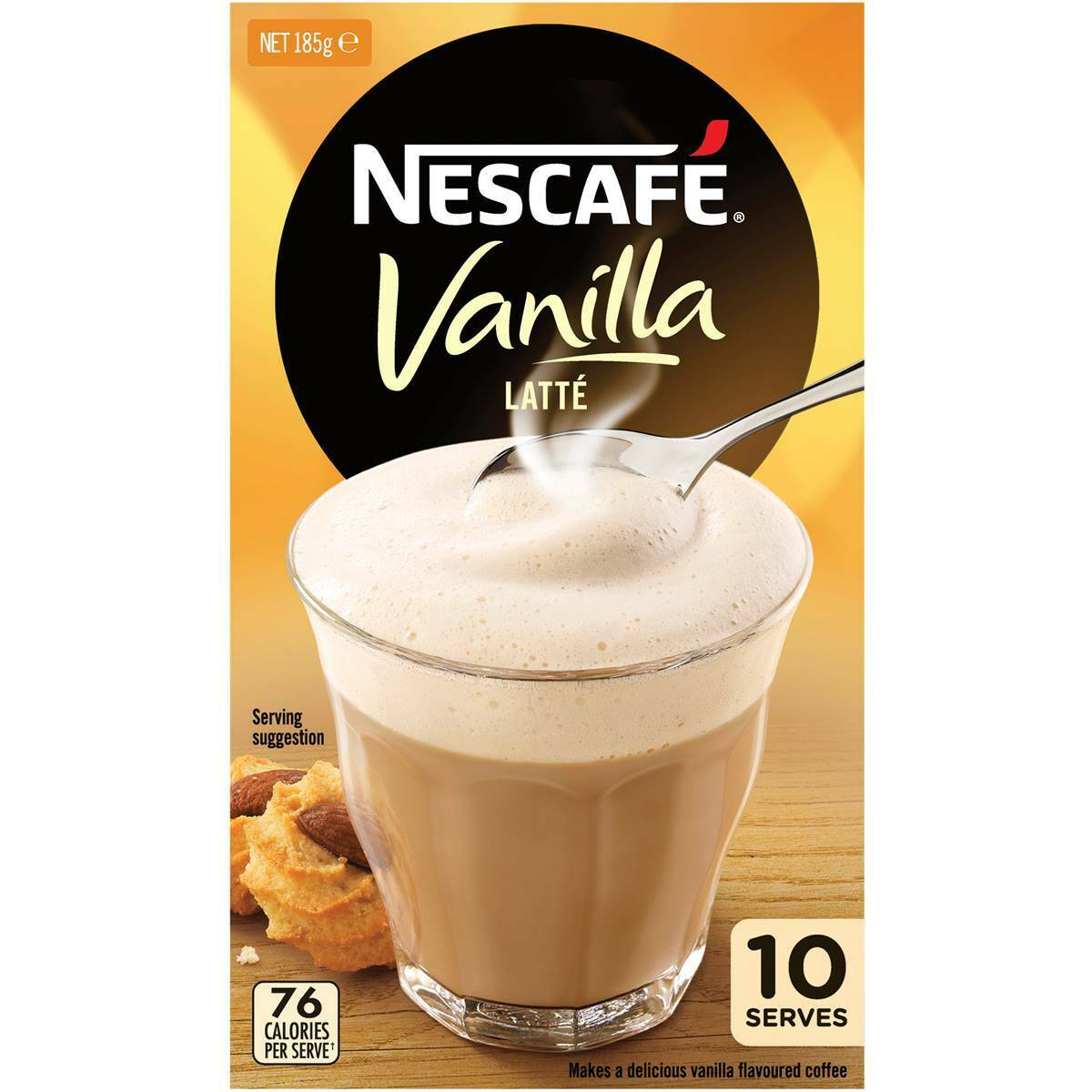 Nescafe Coffee Vanilla Latte Sachets 10 Pack