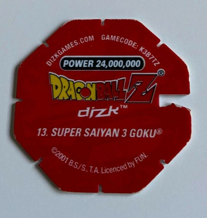 Super Saiyan 3 Goku SSJ3 | Dragonball Z DBZ #13 Tazo Dizk Pog Rare - Image 3