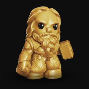Woolworths Disney Ooshies - Thor Marvel Gold