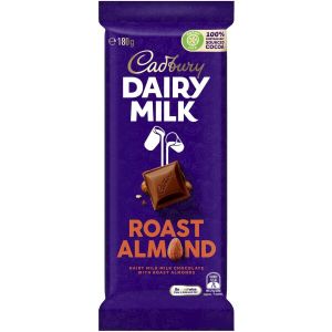 Cadbury Dairy Milk Roast Almond 180g Chocolate Block