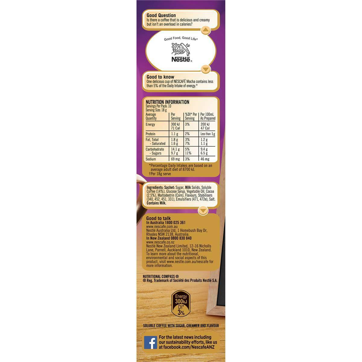 Nescafe Coffee Mocha Sachets 10 Pack - Image 4