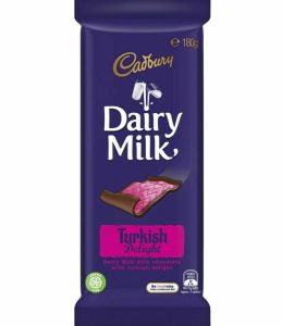 Cadbury Dairy Milk Turkish Delight Chocolate Block 180g