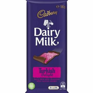 Cadbury Dairy Milk Turkish Delight Chocolate Block 180g