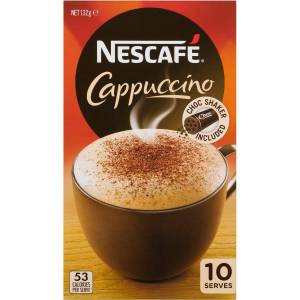 Nescafe Coffee Cappuccino Sachets 10 Pack